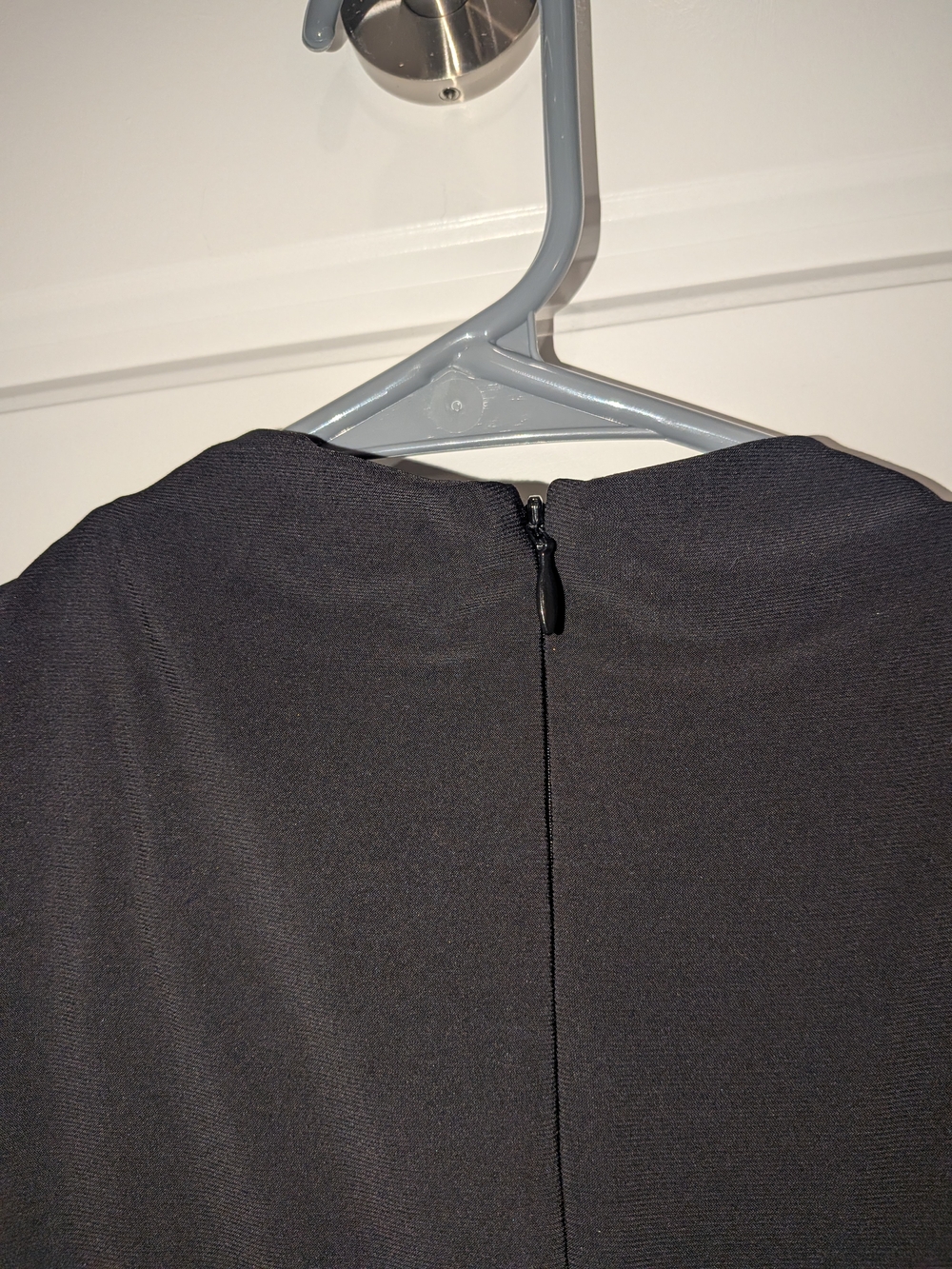 Vera Wang Black Asymmetrical Draped Sleeveless Dress - Picture 4 of 7
